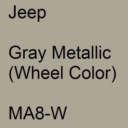 Jeep, Gray Metallic (Wheel Color), MA8-W.